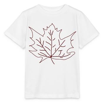 Herbstsaison Ahorn Blatt Herbst - Stanley/Stella Kinder T-Shirt MINI CREATOR  - Weiß - Vorne - Maike (125cm)