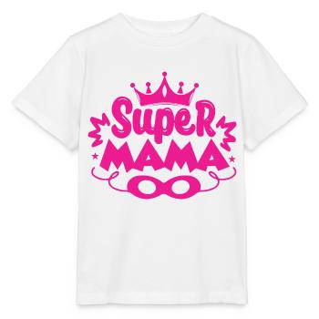 Super Mama - Stanley/Stella Kinder T-Shirt MINI CREATOR  - Weiß - Vorne - Maike (125cm)