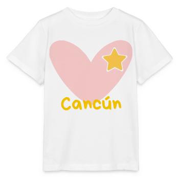 Cancun - Mexico - Yucatan - Spring Break - Cancún - Stanley/Stella MINI CREATOR Kids’ T-Shirt - white - Front - Maike (125cm)