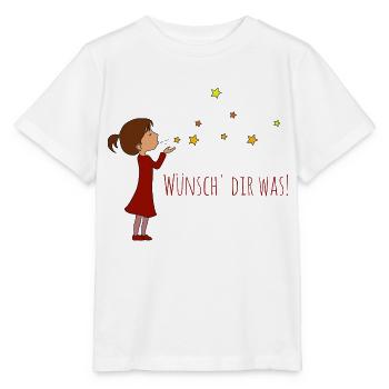 Design pour les étoiles de Noël Girl Wish - T-shirt bio MINI CREATOR Stanley/Stella Enfant - blanc - Devant - Maike (125cm)
