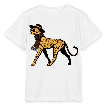 Leoparden-Chic - Stanley/Stella Kinder T-Shirt MINI CREATOR  - Weiß - Vorne - Maike (125cm)