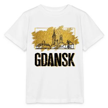 Danzig Gdansk Polen Stadt Skyline Heimat Gold - Stanley/Stella Kinder T-Shirt MINI CREATOR  - Weiß - Vorne - Maike (125cm)