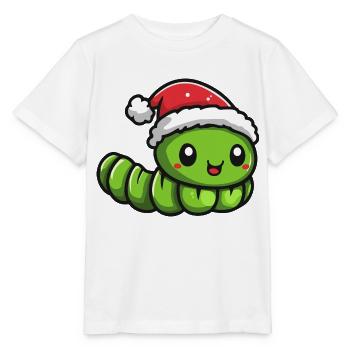 Noël du ver - T-shirt bio MINI CREATOR Stanley/Stella Enfant - blanc - Devant - Maike (125cm)