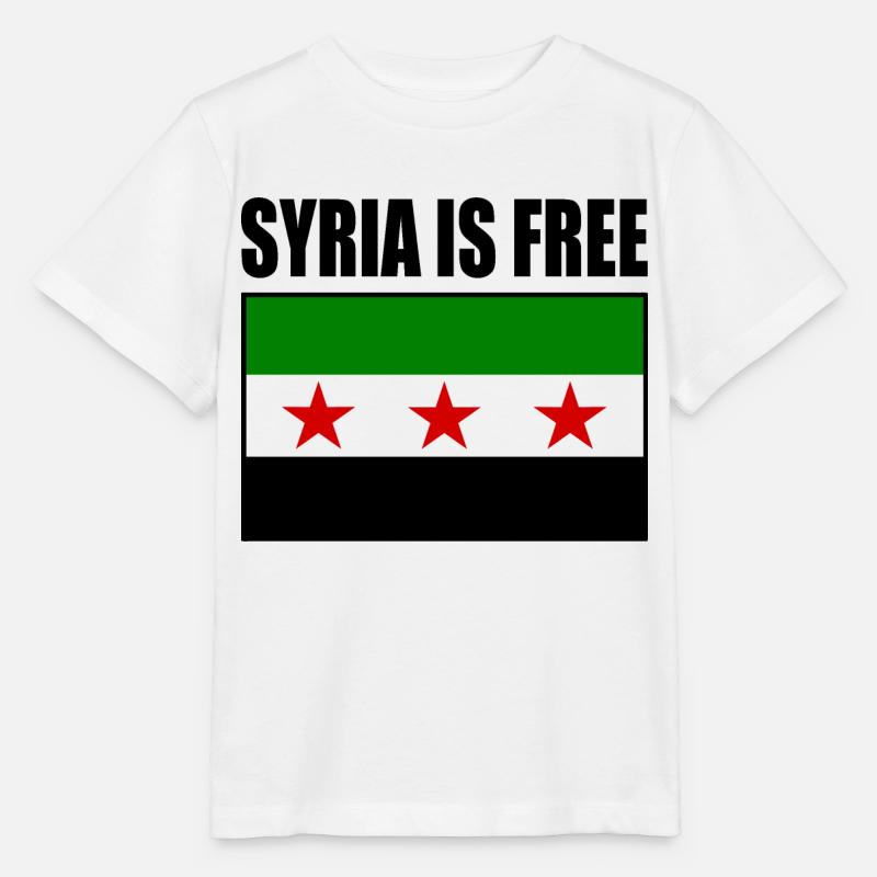 Drapeau de la Syrie - T-shirt bio MINI CREATOR Stanley/Stella Enfant - blanc