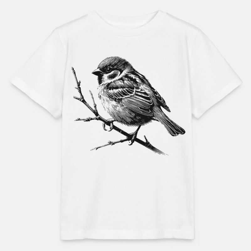 Moineau - T-shirt bio MINI CREATOR Stanley/Stella Enfant - blanc