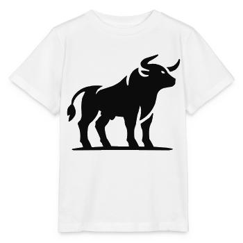 stier tier - Stanley/Stella Kinder T-Shirt MINI CREATOR  - Weiß - Vorne - Maike (125cm)