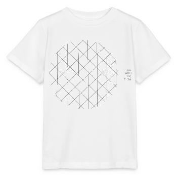 Linien - Stanley/Stella Kinder T-Shirt MINI CREATOR  - Weiß - Vorne - Maike (125cm)