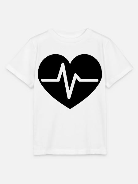 Herzschlag - Stanley/Stella Kinder T-Shirt MINI CREATOR - Weiß