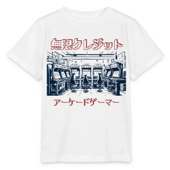 Cats Arcade Gaming Japanese - Stanley/Stella MINI CREATOR Kids’ T-Shirt - white - Front - Maike (125cm)