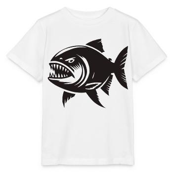 piranha - Stanley/Stella MINI CREATOR Kids’ T-Shirt - white - Front - Maike (125cm)