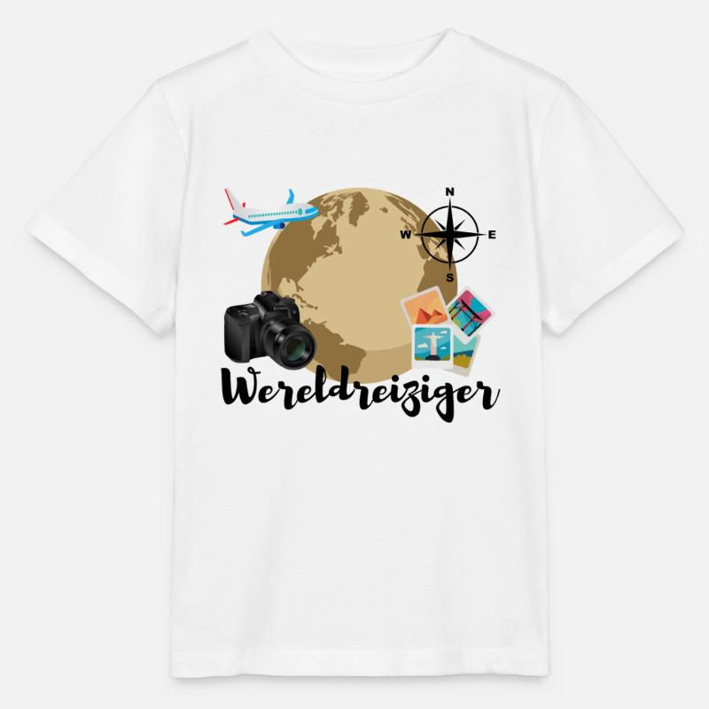 Globe-trotter - T-shirt bio MINI CREATOR Stanley/Stella Enfant - blanc