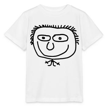MöBy - Légende créée par différents espions au trait - T-shirt bio MINI CREATOR Stanley/Stella Enfant - blanc - Devant - Maike (125cm)
