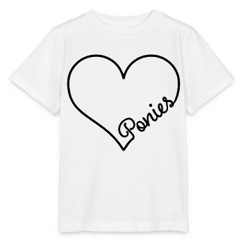 Pony - Stanley/Stella Kinder T-Shirt MINI CREATOR  - Weiß - Vorne - Maike (125cm)