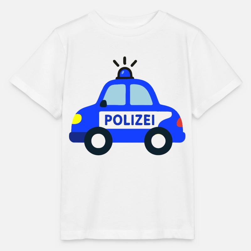 Polizeiauto Tatütata - Stanley/Stella Kinder T-Shirt MINI CREATOR  - Weiß
