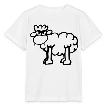 Angry Sheep - Stanley/Stella MINI CREATOR Kids’ T-Shirt - white - Front - Maike (125cm)