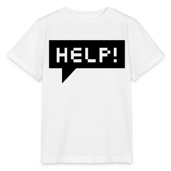 help bubble (b, 1c) - Stanley/Stella MINI CREATOR Kids’ T-Shirt - white - Front - Maike (125cm)