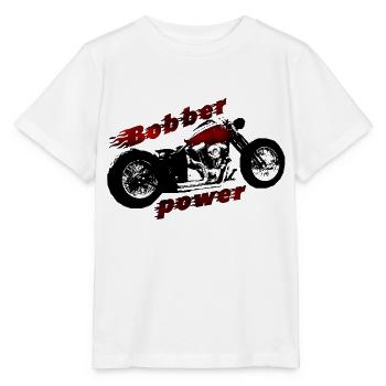 bobber power - T-shirt bio MINI CREATOR Stanley/Stella Enfant - blanc - Devant - Maike (125cm)