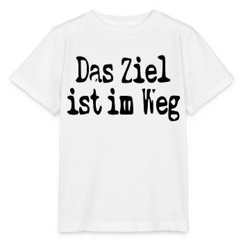 das Ziel ist im Weg - Stanley/Stella Kinder T-Shirt MINI CREATOR  - Weiß - Vorne - Maike (125cm)