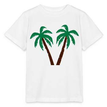 Palmen - Stanley/Stella Kinder T-Shirt MINI CREATOR  - Weiß - Vorne - Maike (125cm)