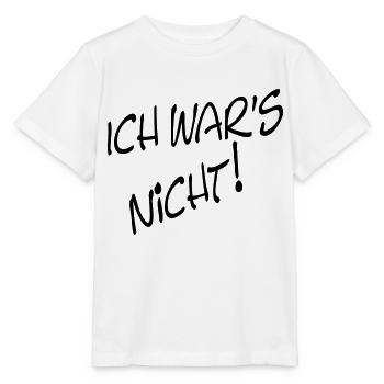 ICH WAR'S NICHT! - Stanley/Stella Kinder T-Shirt MINI CREATOR  - Weiß - Vorne - Maike (125cm)