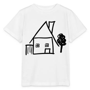 maison - T-shirt bio MINI CREATOR Stanley/Stella Enfant - blanc - Devant - Maike (125cm)
