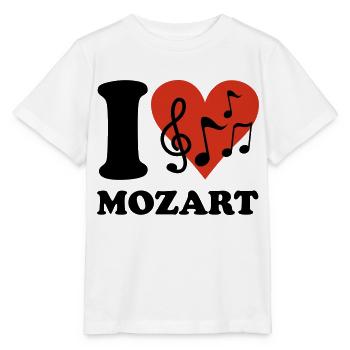 I love Mozart - Stanley/Stella Kinder T-Shirt MINI CREATOR  - Weiß - Vorne - Maike (125cm)