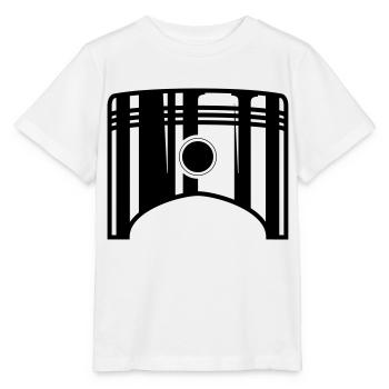 Kolben alleine 1 - Stanley/Stella Kinder T-Shirt MINI CREATOR  - Weiß - Vorne - Maike (125cm)