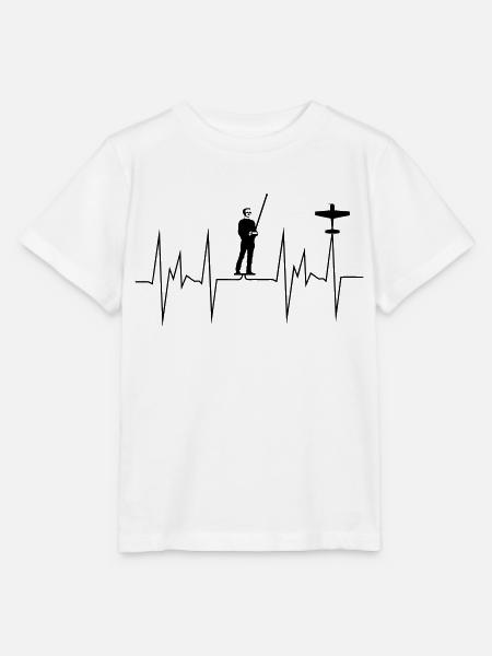 herzschlag modellflug - Stanley/Stella Kinder T-Shirt MINI CREATOR - Weiß