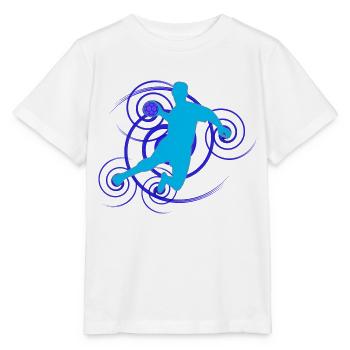 conception de Handball (vertèbres) 07 - T-shirt bio MINI CREATOR Stanley/Stella Enfant - blanc - Devant - Maike (125cm)