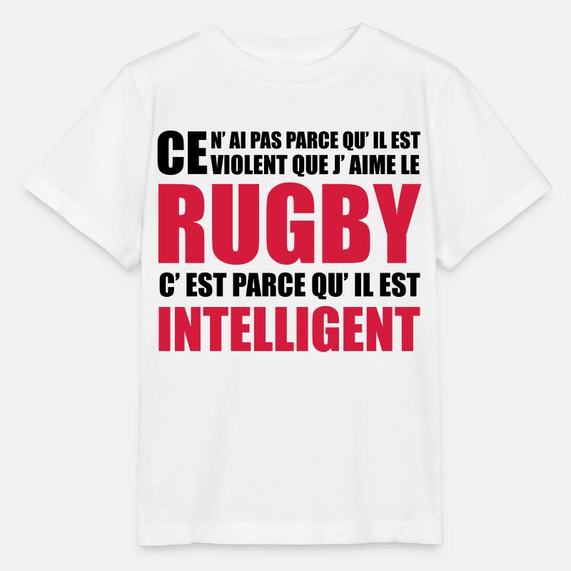 rugby - T-shirt bio MINI CREATOR Stanley/Stella Enfant - blanc