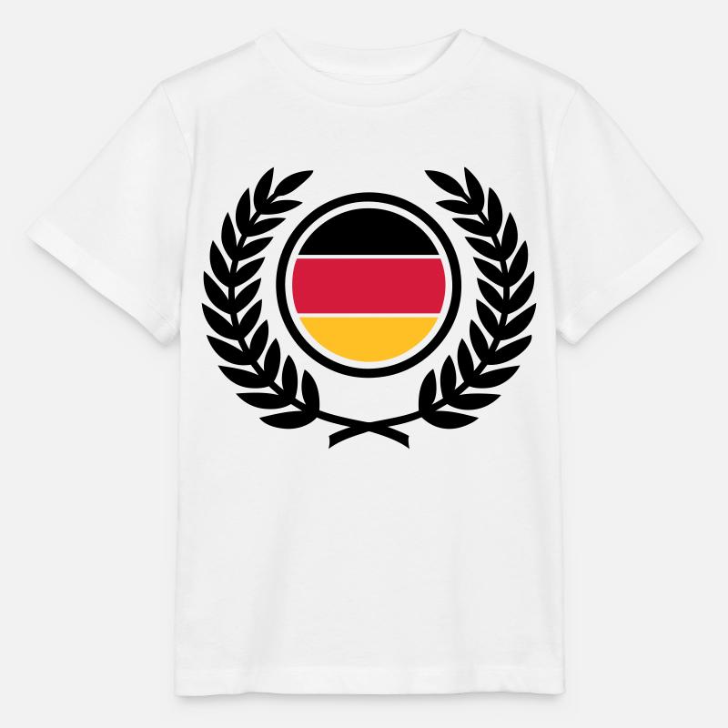 Deutschland (Flagge & Lorbeerkranz) - Stanley/Stella Kinder T-Shirt MINI CREATOR  - Weiß