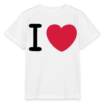 I love Original - Stanley/Stella Kinder T-Shirt MINI CREATOR  - Weiß - Vorne - Maike (125cm)