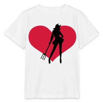 Devil - Stanley/Stella MINI CREATOR Kids’ T-Shirt - white - Front - Maike (125cm)