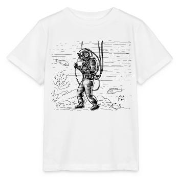 Tiefsee Tauch - Stanley/Stella Kinder T-Shirt MINI CREATOR  - Weiß - Vorne - Maike (125cm)