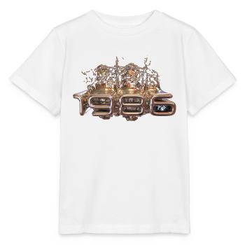 1986 Metall flüssig - Stanley/Stella Kinder T-Shirt MINI CREATOR  - Weiß - Vorne - Maike (125cm)