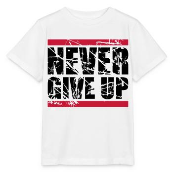 les larmes rayent les barres rouges ne jamais abandonner - T-shirt bio MINI CREATOR Stanley/Stella Enfant - blanc - Devant - Maike (125cm)