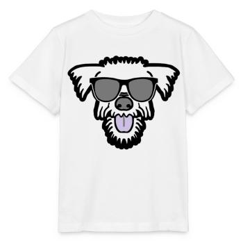 chien frais dans les vacances d'été - T-shirt bio MINI CREATOR Stanley/Stella Enfant - blanc - Devant - Maike (125cm)