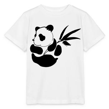 Baby Panda - Stanley/Stella Kinder T-Shirt MINI CREATOR  - Weiß - Vorne - Maike (125cm)