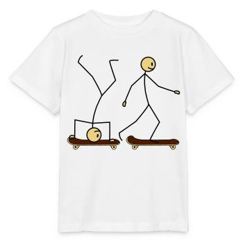 Skateboard Fun - T-shirt bio MINI CREATOR Stanley/Stella Enfant - blanc - Devant - Maike (125cm)