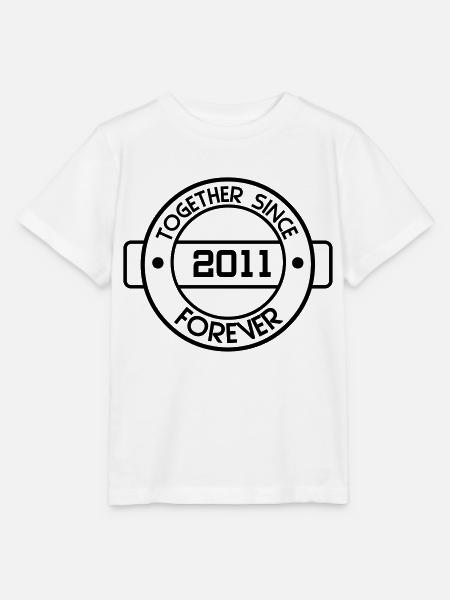 together since 2011 - Stanley/Stella Kinder T-Shirt MINI CREATOR - Weiß