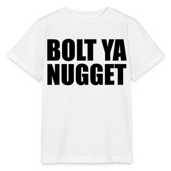 Bolt Ya Nugget - T-shirt bio MINI CREATOR Stanley/Stella Enfant - blanc - Devant - Maike (125cm)
