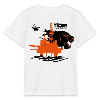 North Sea Tiger Oil Rig Platform Aberdeen - Stanley/Stella MINI CREATOR Kids’ T-Shirt - white - Front - Maike (125cm)