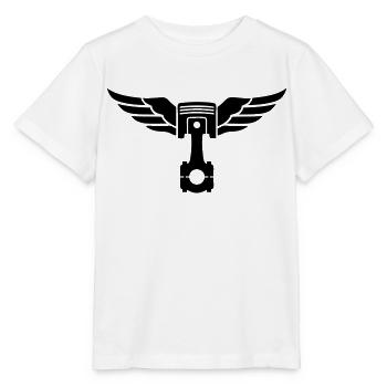 piston et ailes - T-shirt bio MINI CREATOR Stanley/Stella Enfant - blanc - Devant - Maike (125cm)