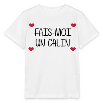 Fais-moi un calin - T-shirt bio MINI CREATOR Stanley/Stella Enfant - blanc - Devant - Maike (125cm)