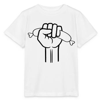 délicieux saucisses de faim griller noir grill me - T-shirt bio MINI CREATOR Stanley/Stella Enfant - blanc - Devant - Maike (125cm)