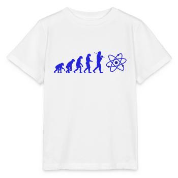 SCIENCE Evolution avec atom atom atome - T-shirt bio MINI CREATOR Stanley/Stella Enfant - blanc - Devant - Maike (125cm)