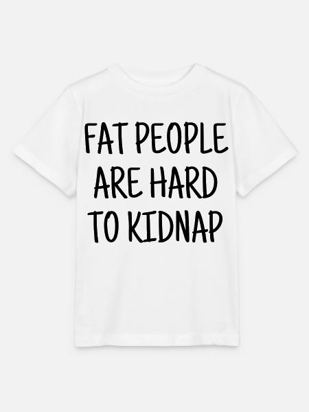 Gros / Grosse / Humour / Kilo / Drôle - T-shirt bio MINI CREATOR Stanley/Stella Enfant - blanc