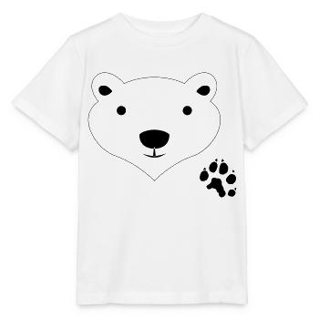 Polar Bear - Stanley/Stella Kinder T-Shirt MINI CREATOR  - Weiß - Vorne - Maike (125cm)