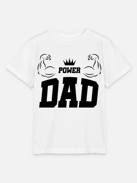 dad power - Stanley/Stella Kinder T-Shirt MINI CREATOR  - Weiß