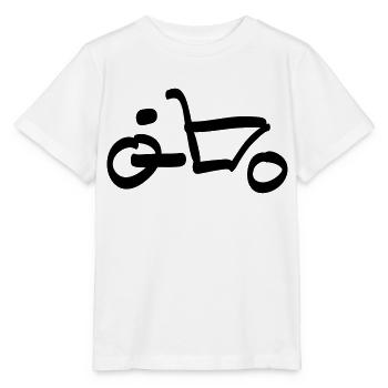 Gribouillis Cargobike - T-shirt bio MINI CREATOR Stanley/Stella Enfant - blanc - Devant - Maike (125cm)